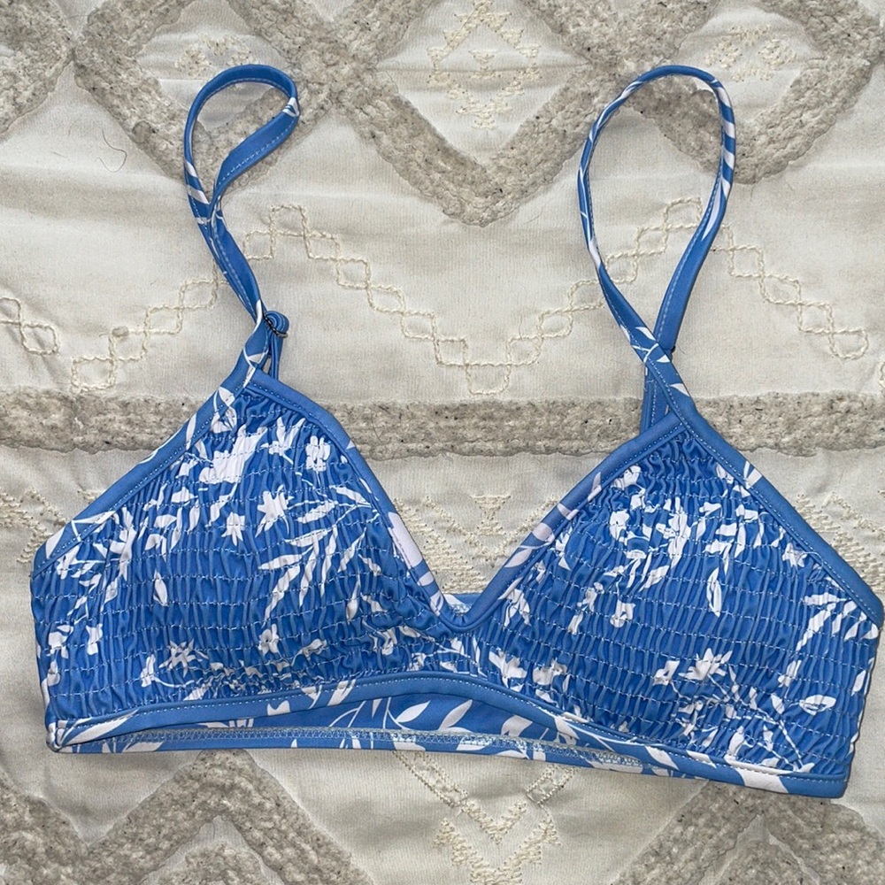 Smocked bikini top